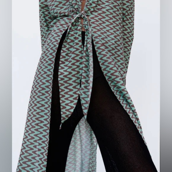 Zara The Lissie Shirt Kimono/Swimsuit Coverup Size S - Picture 6 of 6